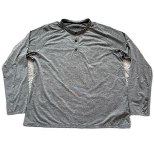 SITKA GRAY LONG SLEEVE HENLEY SHIRT INSECT SHIELD REPELLENT APPAREL MENS XL